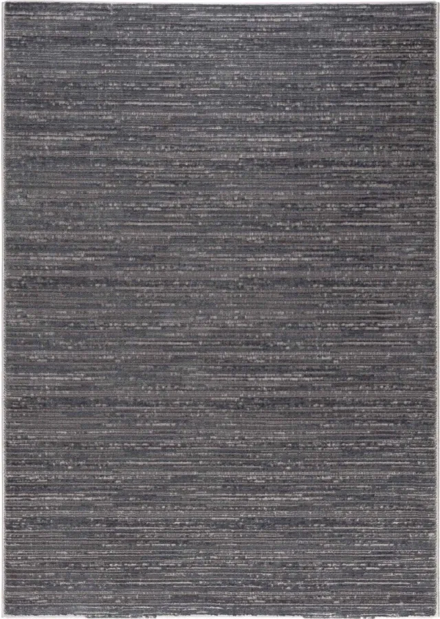 flycarpets Eleganza Modern Laagpolig Gestreept Vloerkleed - Donkergrijs - 200x290 cm