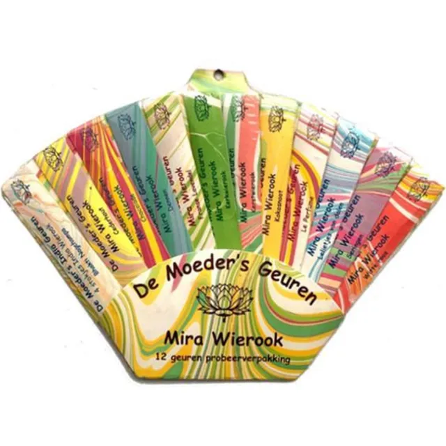 Wierook Mira Probeerwaaier Set van 12x4 - De Moeder's Geuren