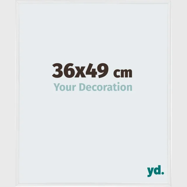 yd. Your Decoration - Fotolijst 36x49 cm - Kunststof - Wit Hoogglans - Annecy