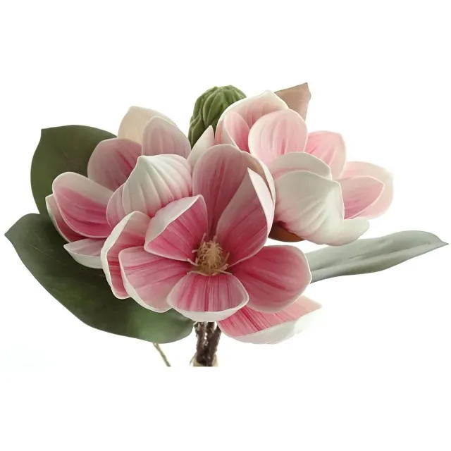 Deko Florale Kunstbloemen magnolia bundel roze 27cm