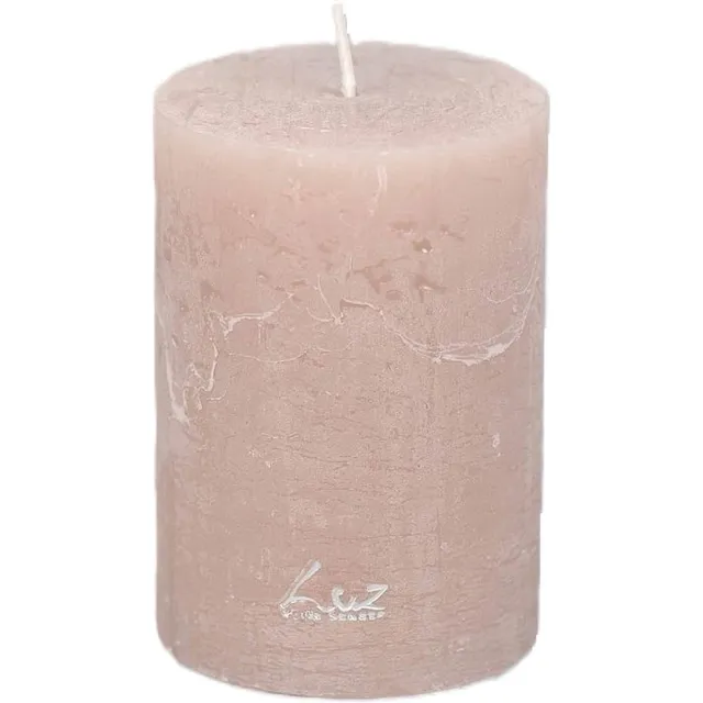 Rasteli Luz Your Senses Stomp Kaars Crème-Portobello D 7 cm H 10 cm Voordeelaanbod Per 2 Stuks