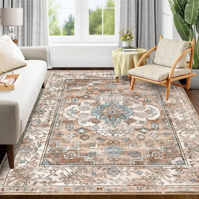 Unyqoos ® Luxueus Groot Vloerkleed Met Vintage Bohemian Stijl Voor Elke Ruimte In Huis Kleurjik