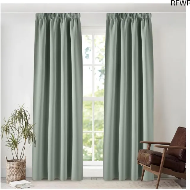 RFWR Warmte-isolerende Verduisteringsgordijnen voor Woonkamer en Slaapkamer - Modern Design 140x245 cm Salingroen