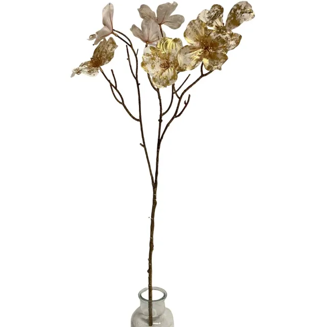 homebound by ky Kunsttak kornoelje glitter 74cm goud