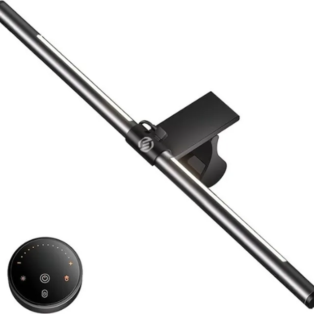 Equivera Monitor Lightbar - Monitor Lightbar - Monitor Lamp - Monitor Verlichting - PC Lamp - Laptop Lamp - Bureau Verlichting - Verlichting voor Thuiswerken - Verlichting voor Gamen Zwart