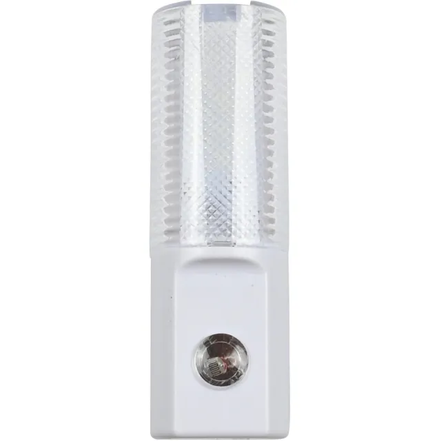 Benson Led nachtlampje - 3 Led's Nachtlamp - Wit - Met dag en nacht sensor - Voor in stopcontact - 1W - 230V