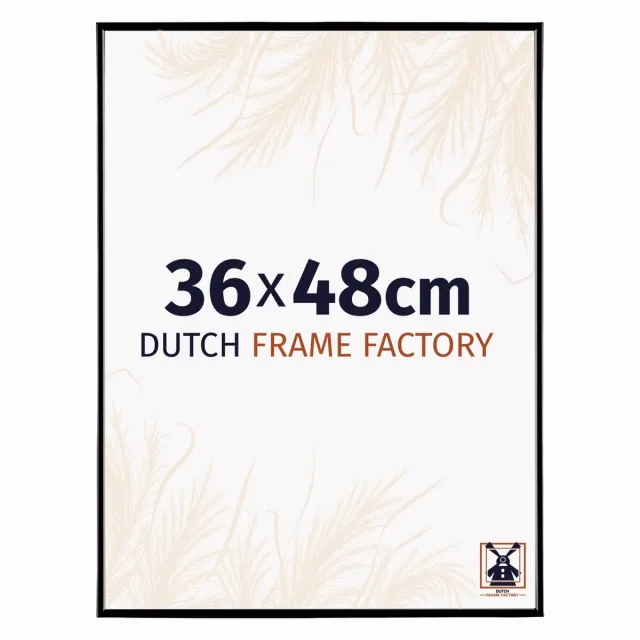Dutch Frame Factory Fotolijst 36x48 cm - Kunststof - Zwart Hoogglans - Easy