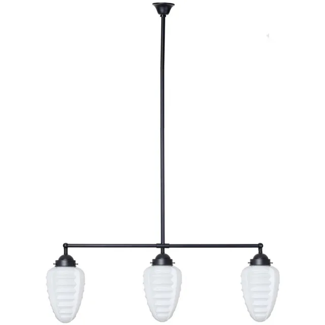 Coloured by Art Moonlight T-lamp 3 lichts Parole - Art Deco Trade Zwart