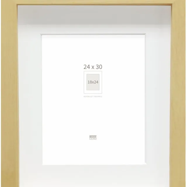 Deknudt Frames fotolijst - naturel - passe-partout - 18x24 / 24x30 cm