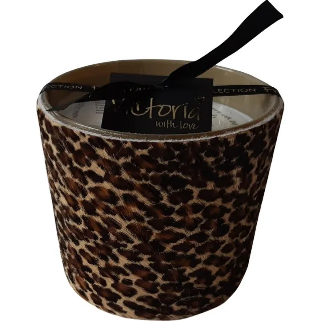 VICTORIA WITH LOVE BY PHILLINE.BE Victoria with Love - Kaars - Geur kaars - Zambia Brown - Small - Glas