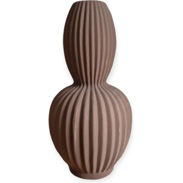 DK design Daan Kromhout - Vaas - Indre Woods - Bruin - Keramiek - 15x31cm