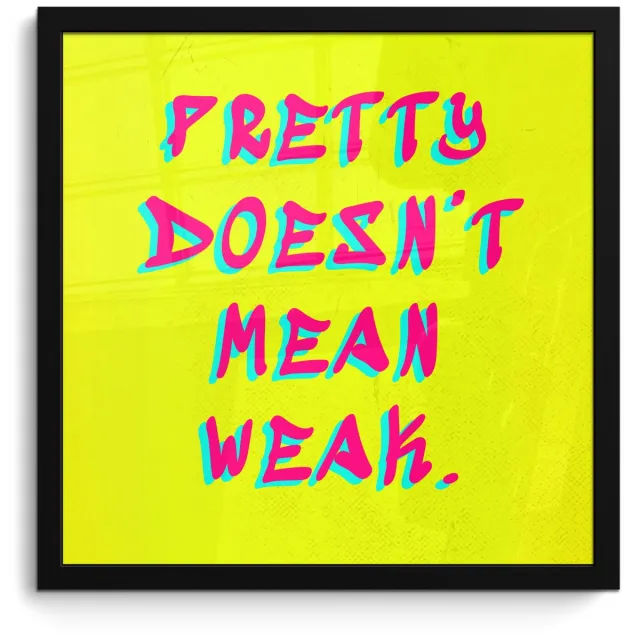 FrameYourWall Poster in lijst - Fotolijst 40x40 cm - Posters - Quote - Minimalistisch - Kleurrijk - Posterlijst zwart - Decoratie - Wanddecoratie woonkamer - Muurdecoratie slaapkamer