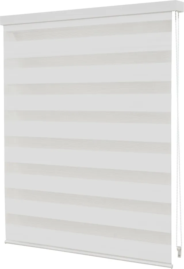 Intensions Duo Rolgordijn - Lichtdoorlatend - Uni Wit - 120x160cm - Intensions