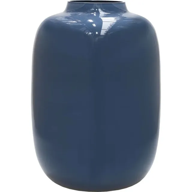 Vase The World Vaas Artic | Medium | Donker blauw - Dark Blue | Ø25 x H35 cm