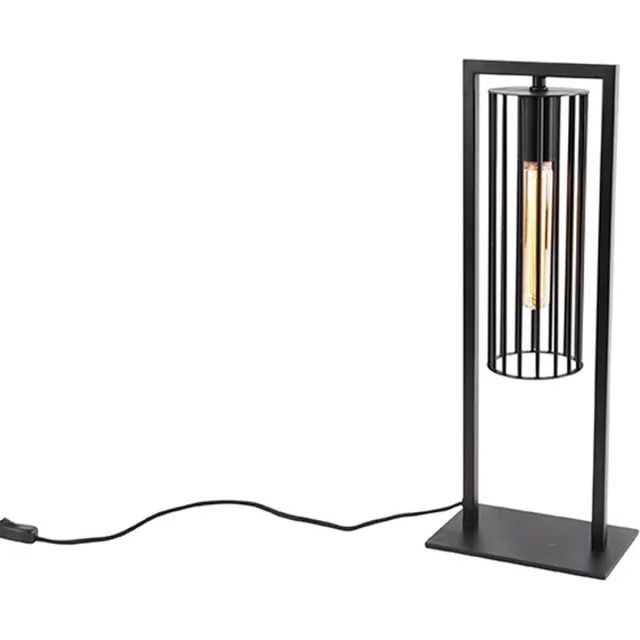 QAZQA balenco wazo - Moderne Tafellamp - 1 lichts - H 50 cm - Zwart - Woonkamer | Slaapkamer | Keuken