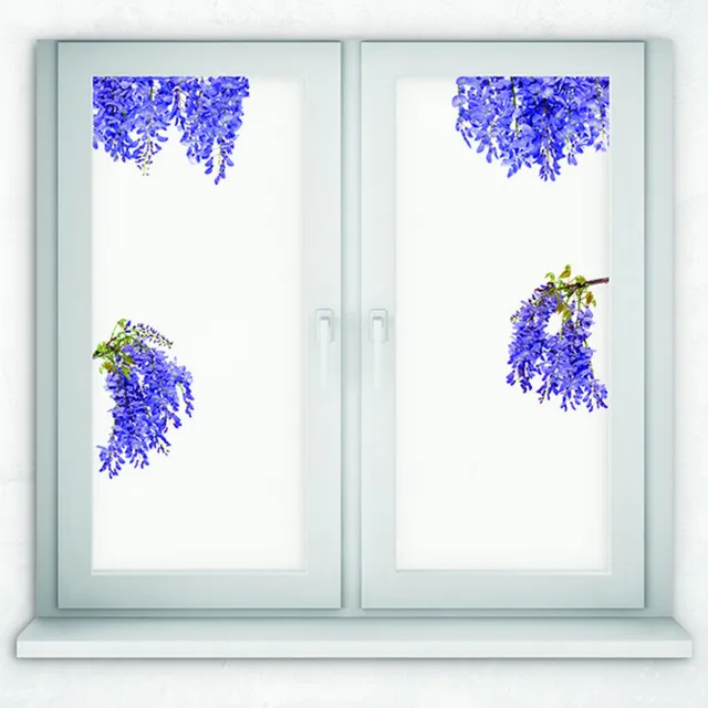Crearreda Raamstickers - Blauwe/Paarse druiven