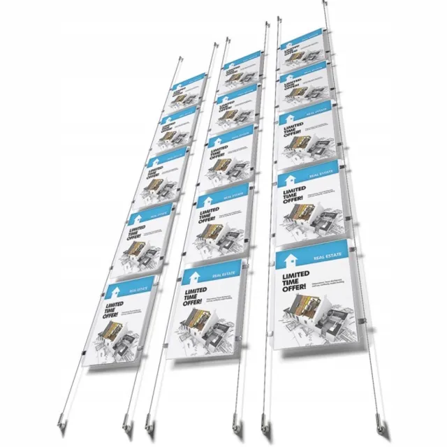 Appendo Merkloos A4 Poster Display Systeem met 5 Houders Not specified