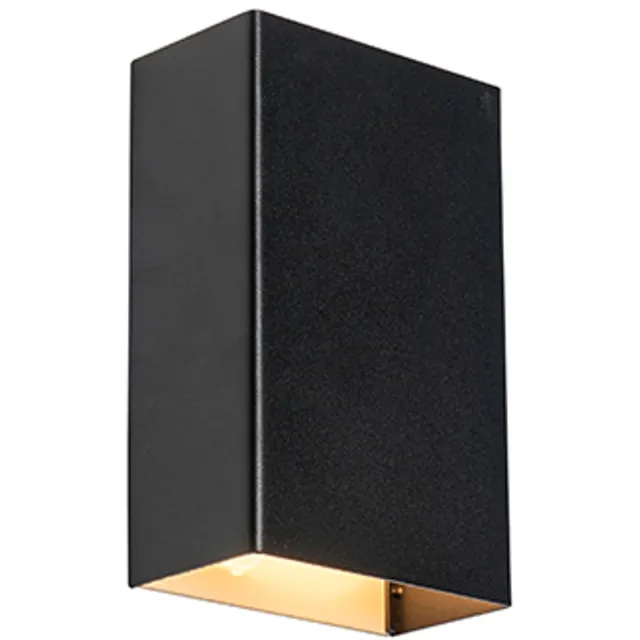 QAZQA otan - Moderne Wandlamp Up Down voor binnen - 2 lichts - D 55 mm - Zwart - Woonkamer | Slaapkamer | Keuken