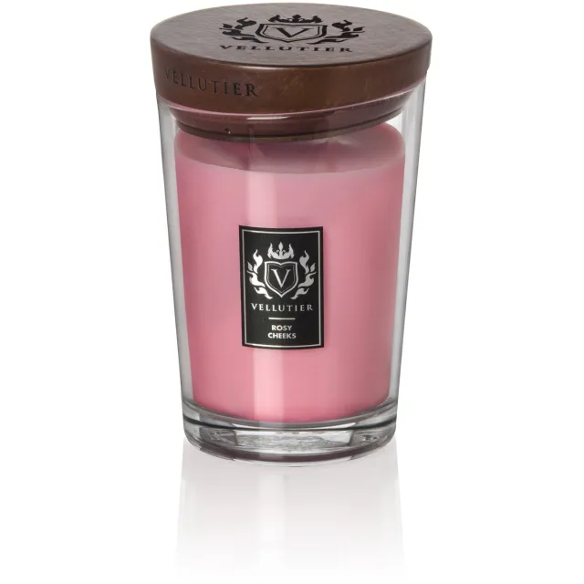 Vellutier Geurkaars Large Rosy Cheeks - 16 cm / ø 11 cm Roze