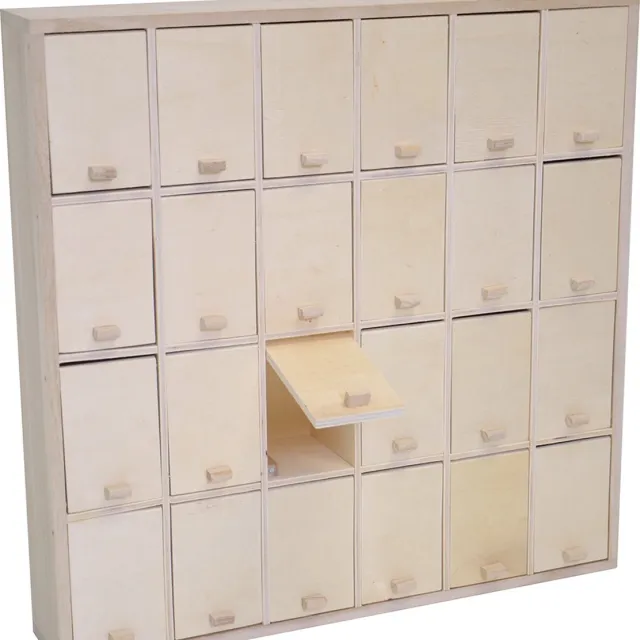 Artemio Houten Adventskalender 42,5x42,5x8 cm - Artemio