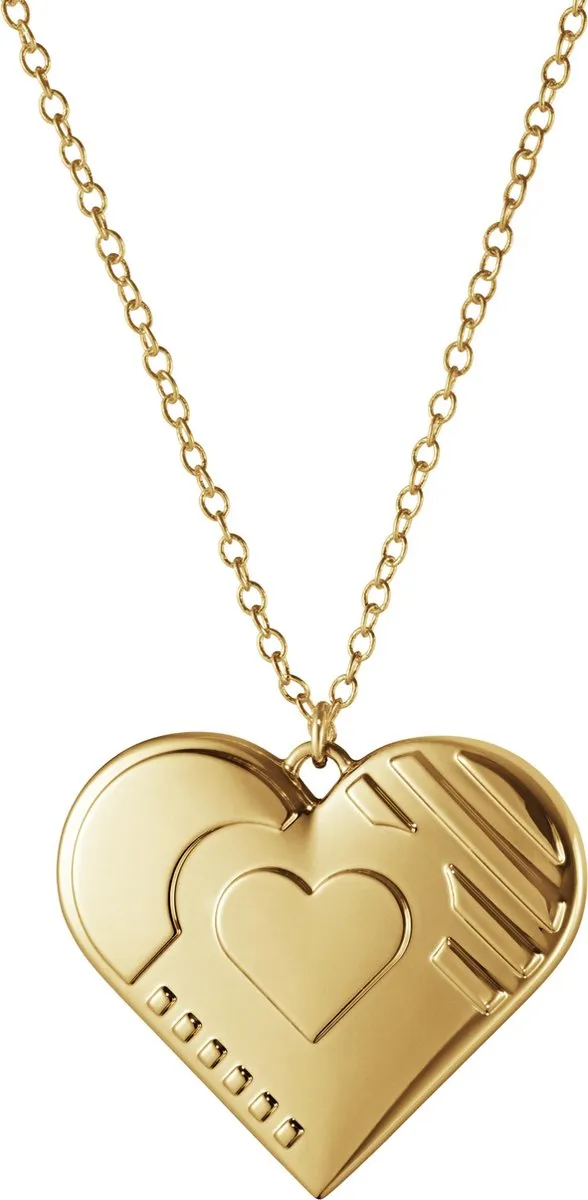 Georg Jensen Seasonal Christmas Collection 2019 Ornament Hart - Zink Legering - Goud
