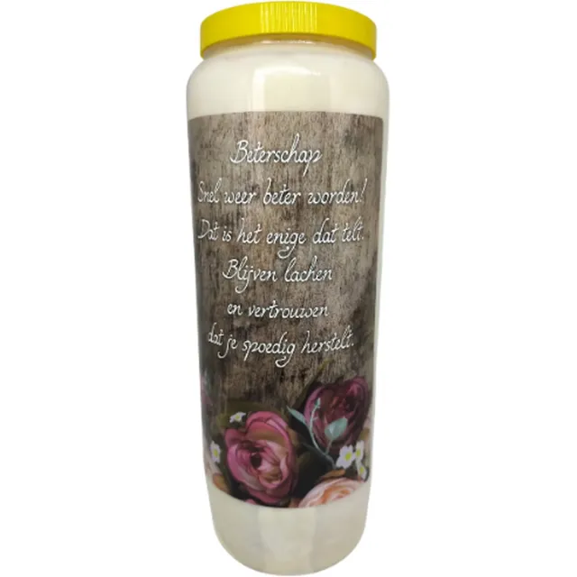 noveenkaars Beterschap – Noveenkaars – 9 dagen brander (5 stuks) wit