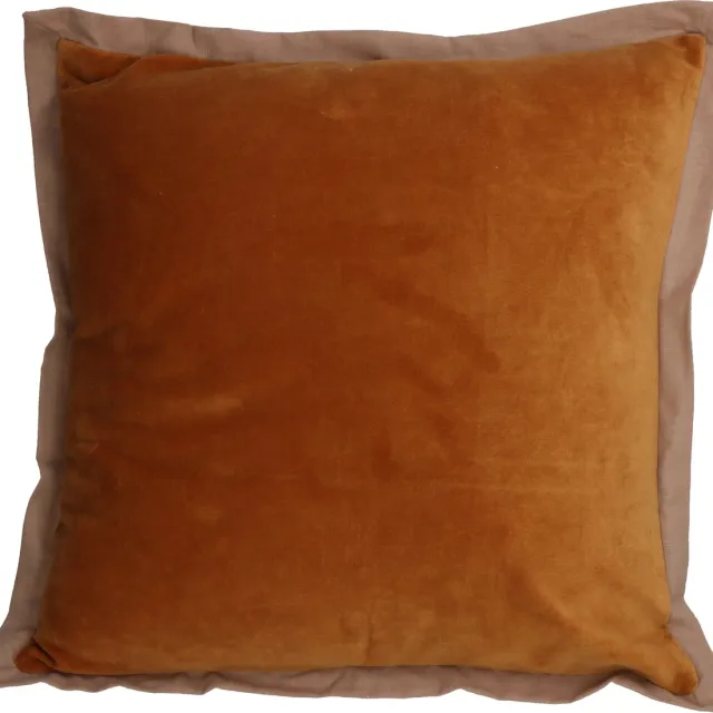 HD Collection Kussen Oker 45x45x5cm Bruin