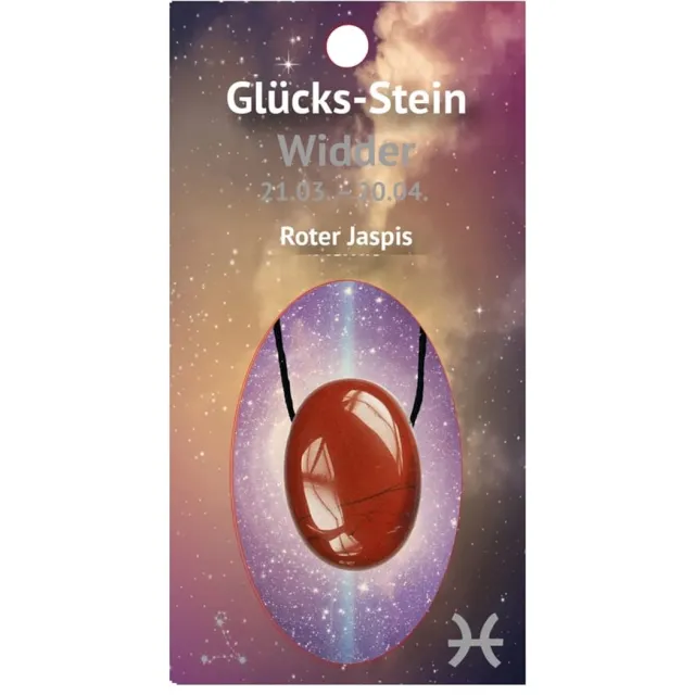 BERK Ram geluksteen met Jaspis Zwart