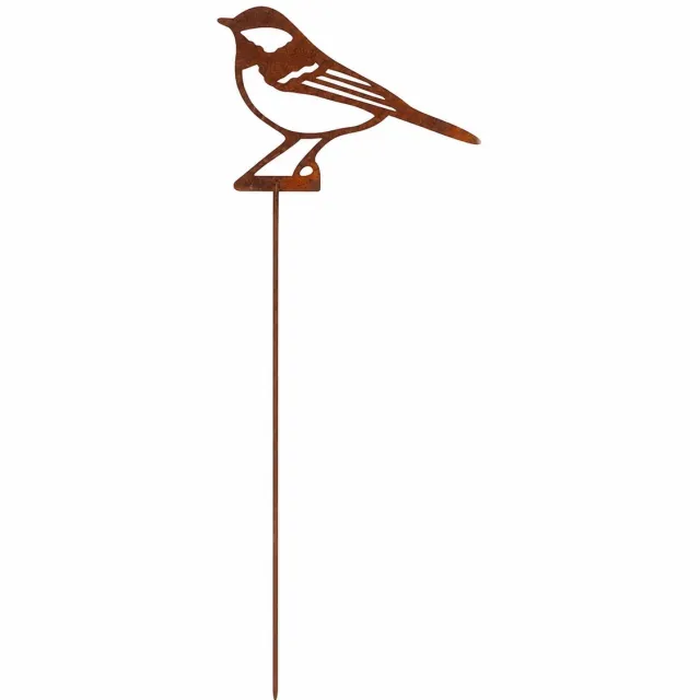 Esschert Design Corten stalen koolmees,tuinsteker 35 cm Bruin