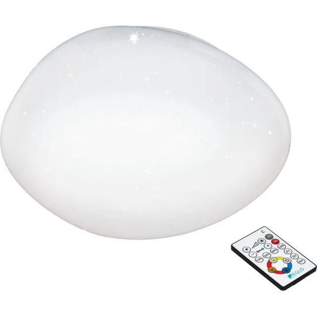 EGLO Sileras - LED plafondlamp - Ø45 cm - wit met kristal