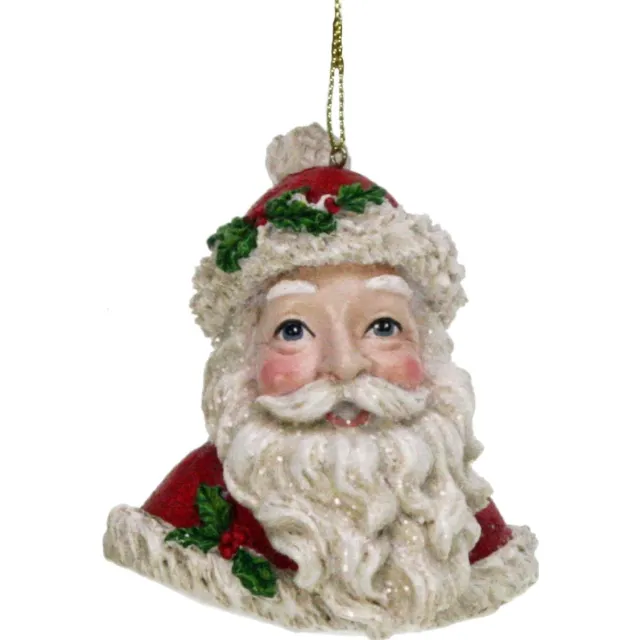 Meander Ornament Kerstman buste 8x5,5x9cm Zie foto