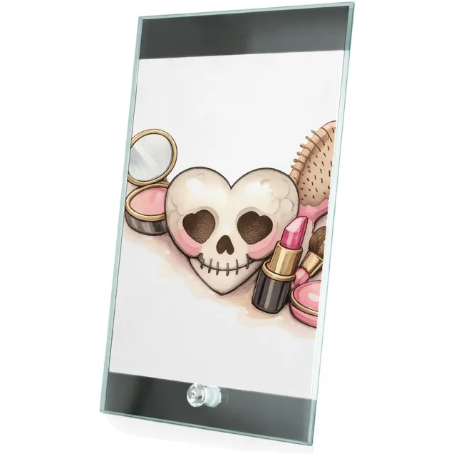 Mr Cadeautjes Glasframe 15 x 23 - design Beauty-items in een retro salonsetting met een ondeugende tw | cadeau Wit