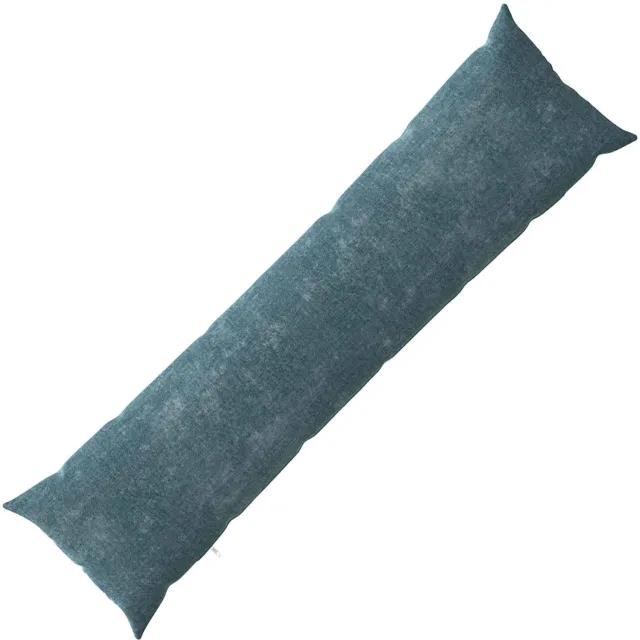 vidaXL Dekenkussen - HEERLEN - Blauw - 40 - x - 145 - cm - Chenille - Stof