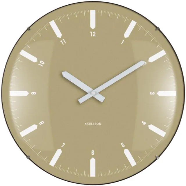 Karlsson Wandklok Realista Dome - Groen - 35x35x35cm - Wandklok Modern