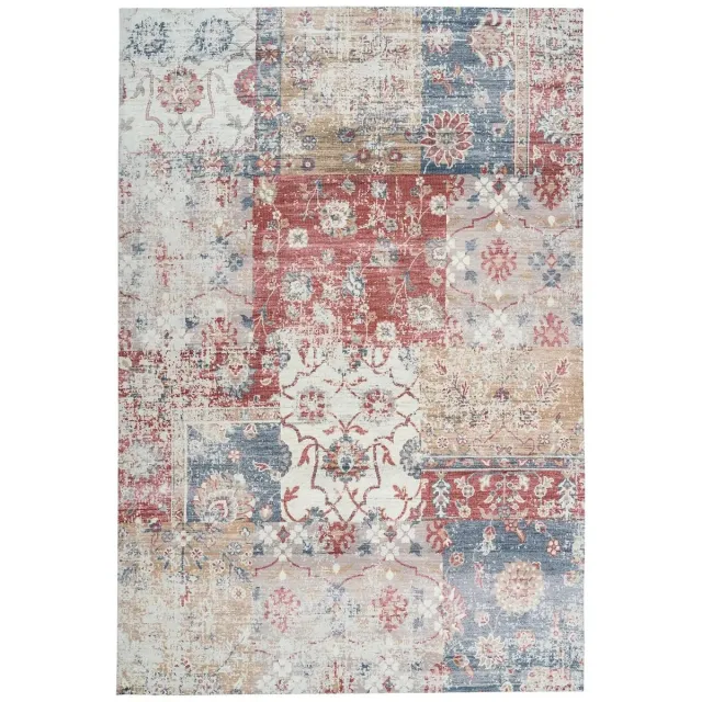 Dutch XXL Vintage Vloerkleed | Tapijt | Indiana | Patchwork | Multikleur | 80x150 cm