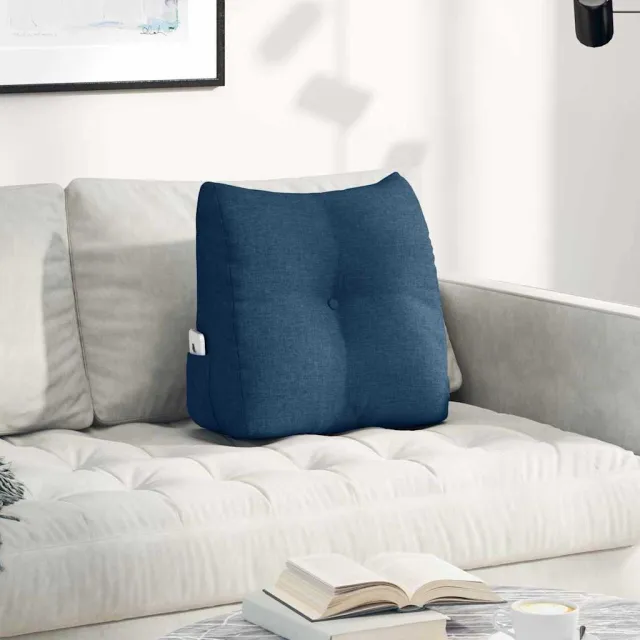 vidaXL Rugkussen Blauw 45 x 50 x 24 cm Stof