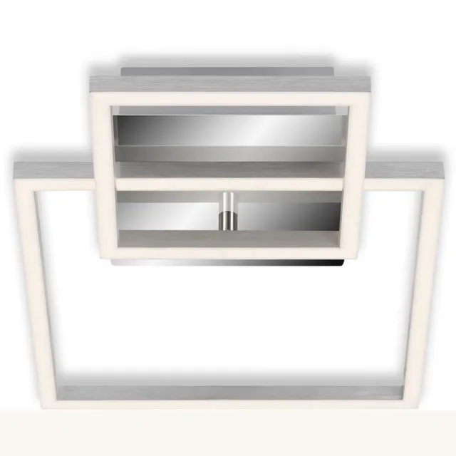 B.K.Licht Briloner Leuchten - Plafondlamp, plafondlamp dimbaar, incl. geheugenfunctie, 1 LED module draaibaar, 19,6 Watt, 1.500 lumen, 3.000 Kelvin, chroom aluminium