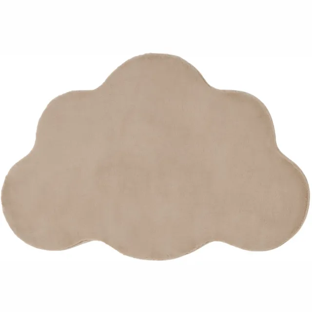 Beliani PARSON - Vloerkleed - Beige - 80 x 120 cm - Kunstbont