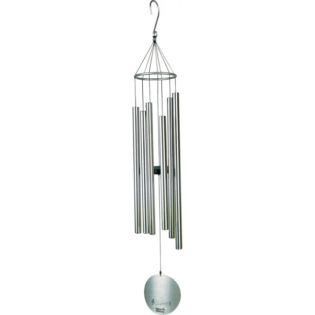 Nature's MelodyWagner Design Windgong - Outdoor - Windmobiel - Windorgel - 106cm - Gestemde Klankbuizen - Aluminium - Zilver