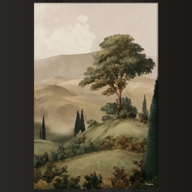 WANDKRAFT Where hills breathe - 60x90 cm Multi