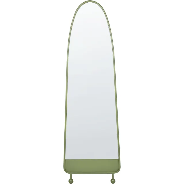 Beliani PARNAY - Wandspiegel - Olijfgroen - 45 x 146 cm - Metaal