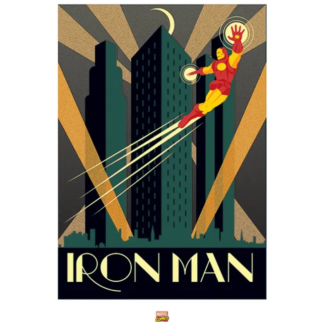 Marvel Pyramid Poster - Marvel Deco Iron Man - 80 X 60 Cm - Multicolor Multi color