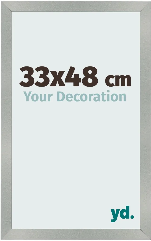 yd. Your Decoration - Fotolijst 33x48 cm - MDF - Aluminium Geborsteld - Bologna