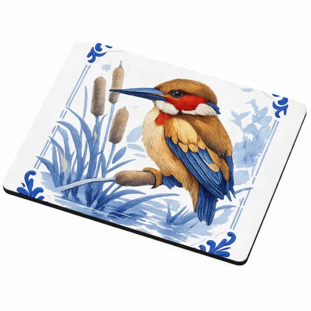 Mr Cadeautjes MDF magnetische fotolijst 9 x 7 - design Elegante zeedier-illustratie met porseleinen rand | cadeau Wit