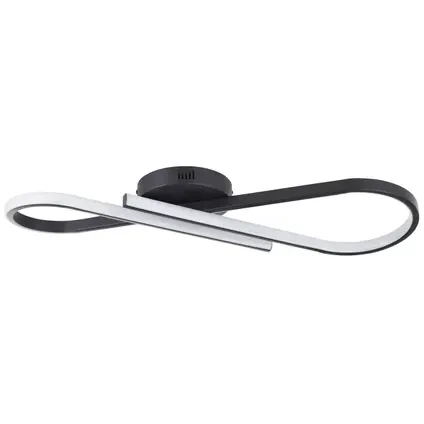 Brilliant Plafondlamp Hinton Zwart 22w