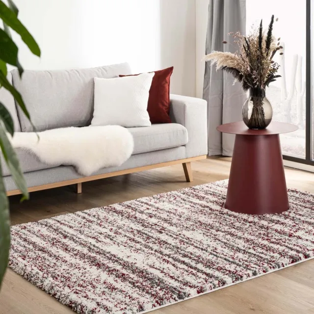 Boho&me Berber vloerkleed - Artisan Essa grijs/rood 240x340