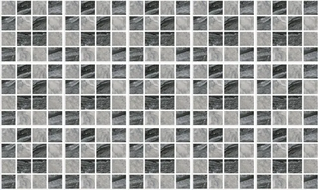 Ulticool Plaktegels - Zelfklevende Tegels - 15x15 cm - Ulticool - Marmer Mozaïek Vierkantjes Zwart Grijs - 15 stuks - Decoratie Sticker Tegels - Plakfolie Tegelstickers - Achterwand voor de Muur Badkamer - Keukenwand Keuken - Sticktiles