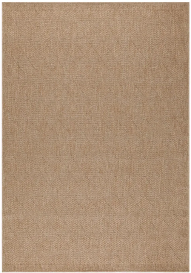Ayyildiz Buitenkleed, vintage design, beige kleur, geschikt voor terras, balkon of keuken, polypropyleen achterkant, afmeting: 200 cm x 290 cm