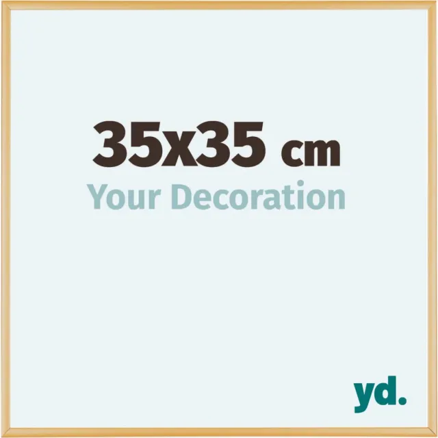 yd. Your Decoration - Fotolijst 35x35 cm - Aluminium - Goud Vintage - Kent