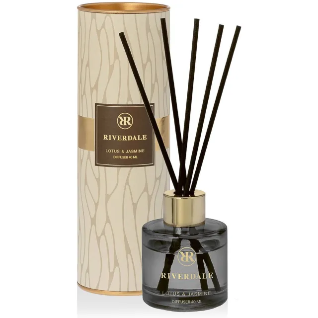 Riverdale geurstokjes Olivia - Lotus & Jasmine - 40 ml Ecru